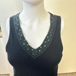 Y2k goth style beaded Tank top